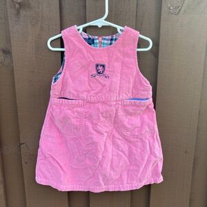 Pink coquette Vintage Tommy Hilfiger velvety pink 100% cotton dress girl size 3